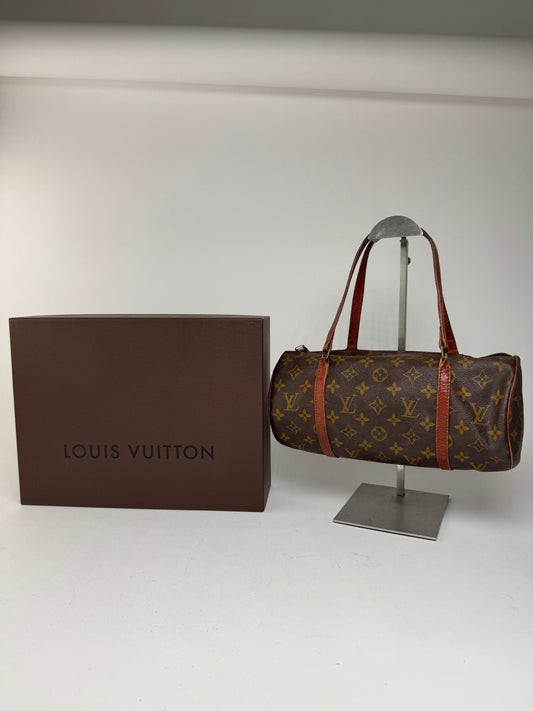 Sac vintage en cuir Louis Vuitton Monogram marron