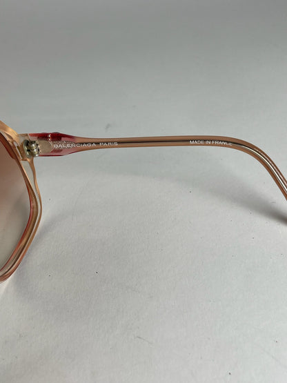 Vintage Balenciaga Oversized Sunglasses Red