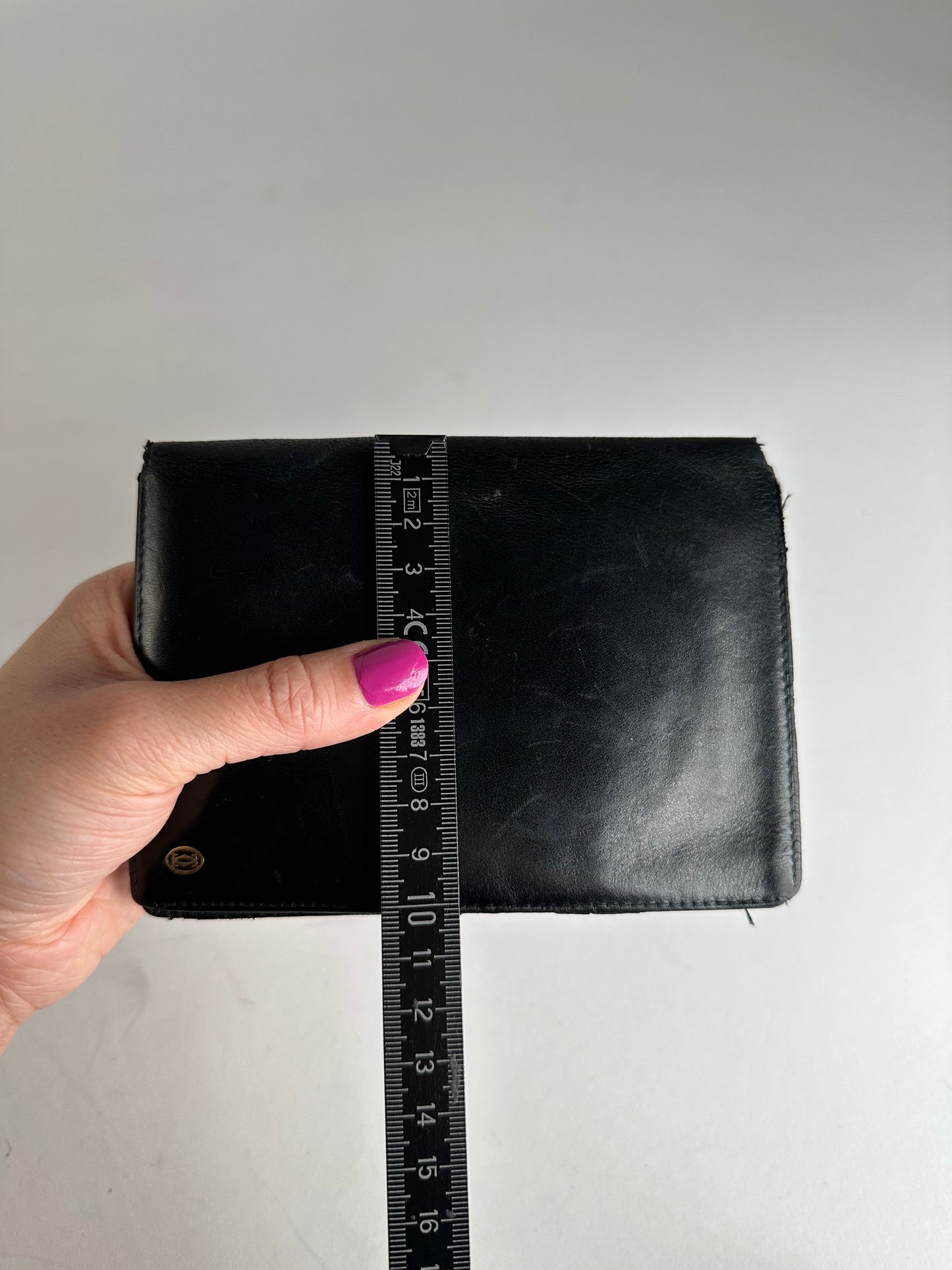 Vintage Cartier Leather Card Holder Black