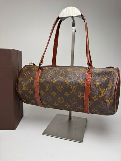 Sac vintage en cuir Louis Vuitton Monogram marron