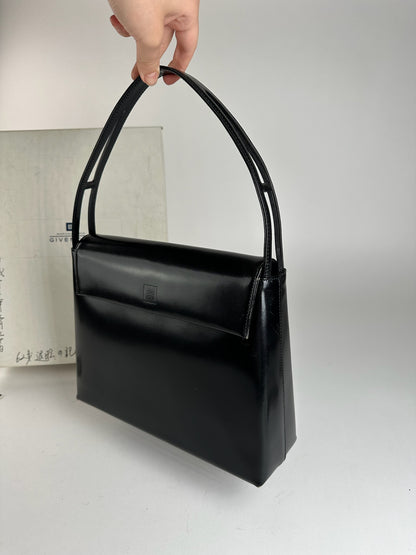 Vintage Givenchy Patent Leather 4G bag black