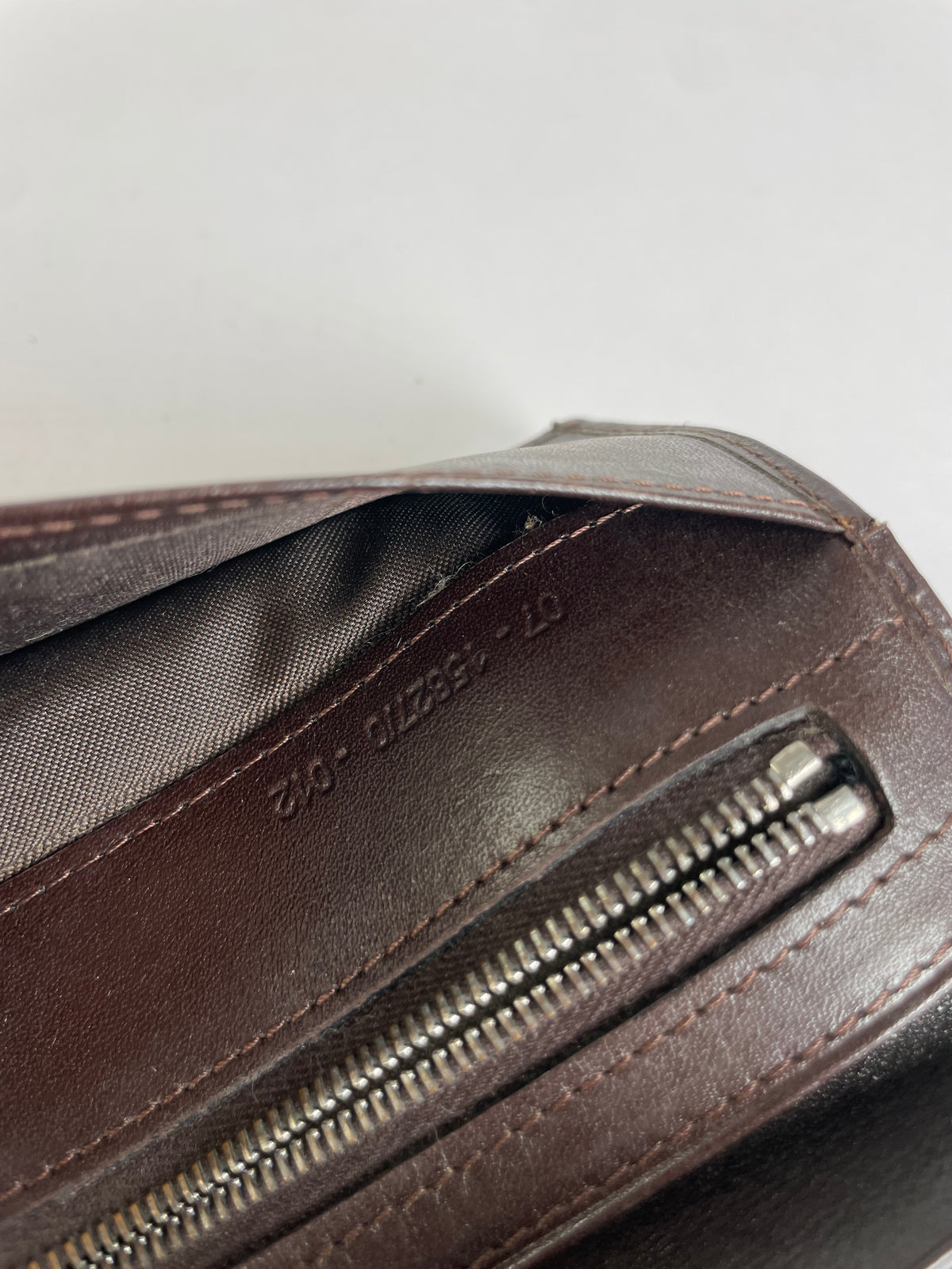 Vintage Fendi FF Monogram Canvas Bifold Wallet Brown Silver