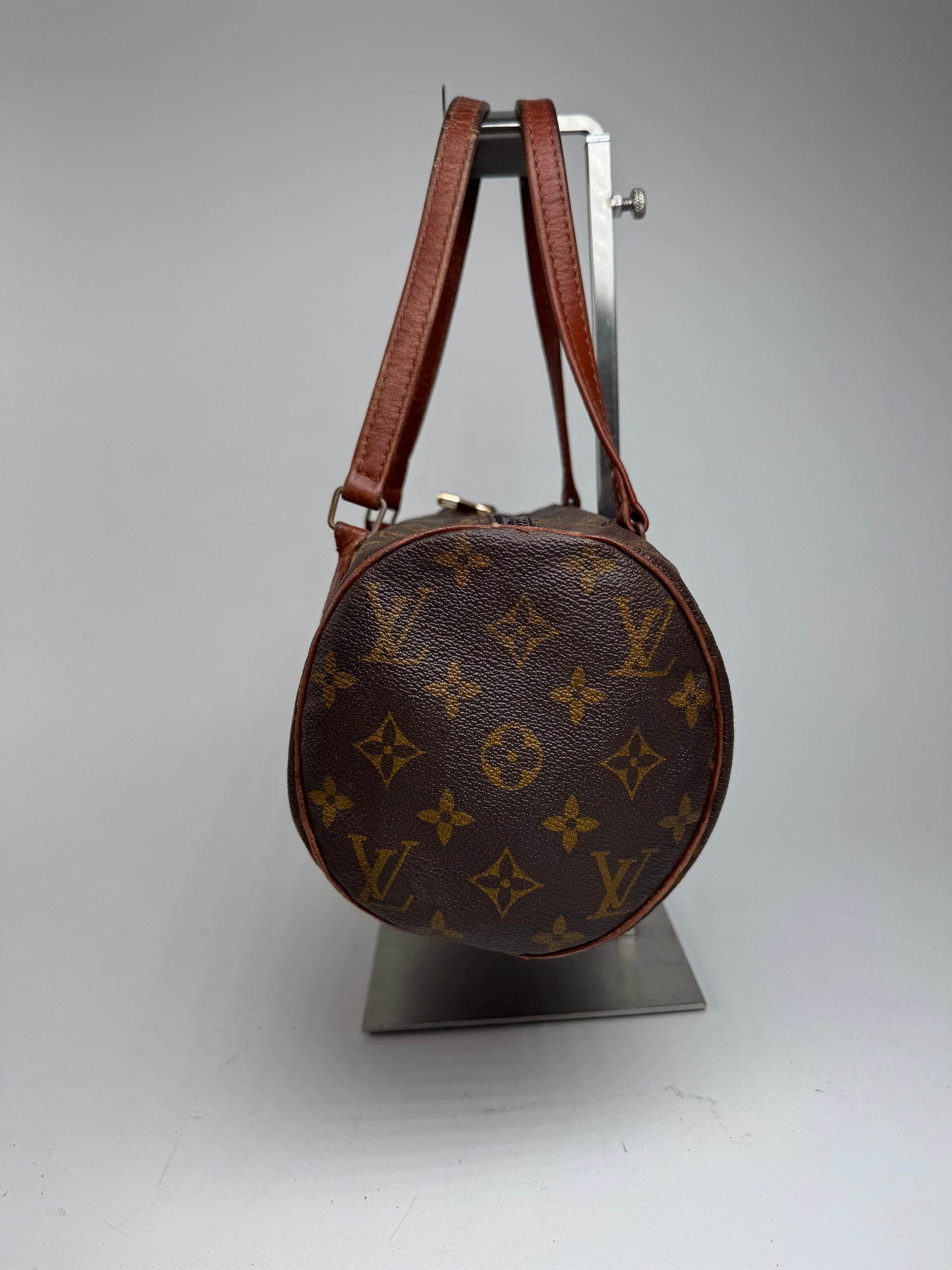 Sac vintage en cuir Louis Vuitton Monogram marron