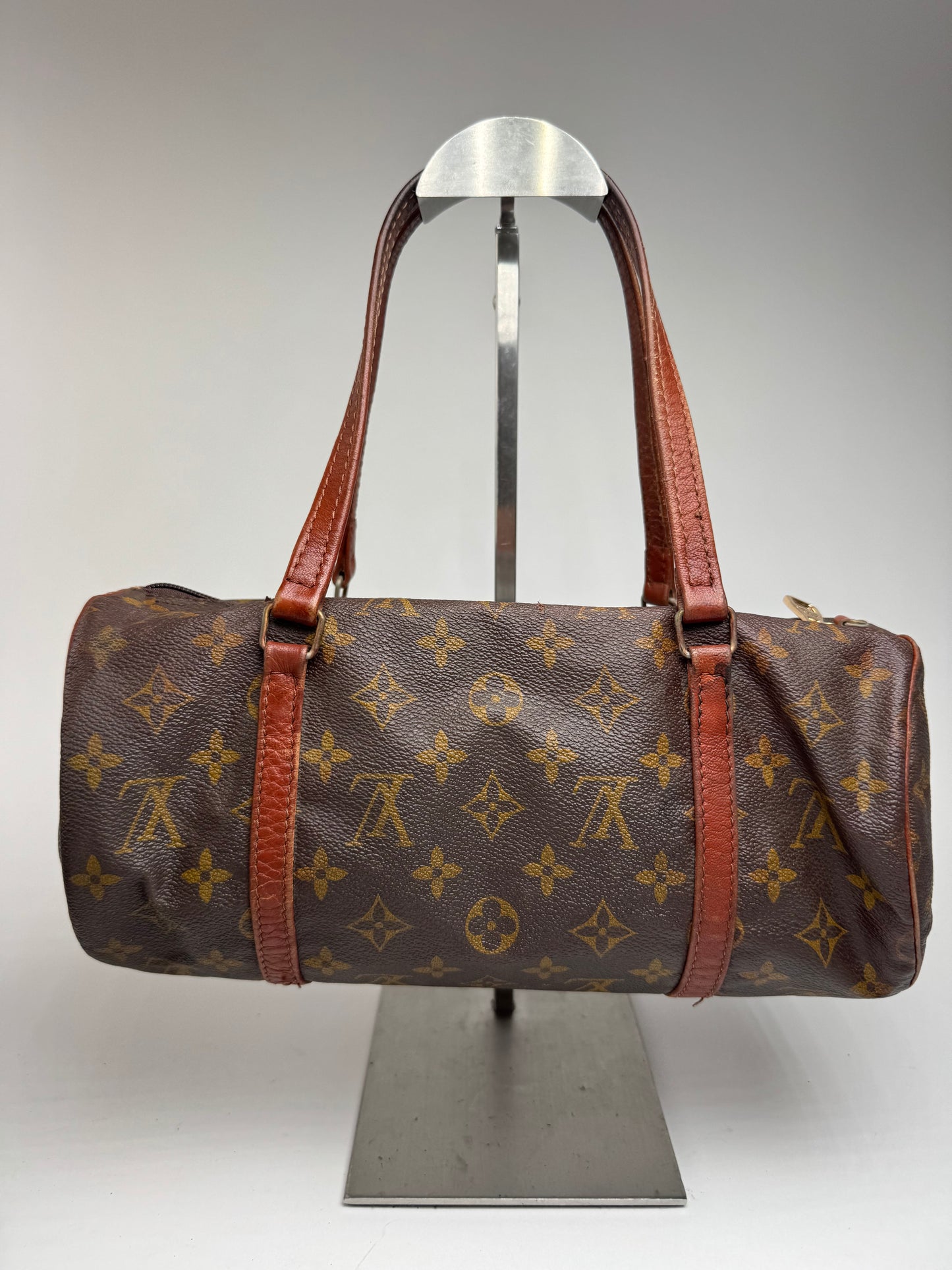 Sac vintage en cuir Louis Vuitton Monogram marron