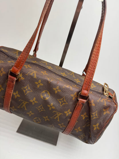 Sac vintage en cuir Louis Vuitton Monogram marron
