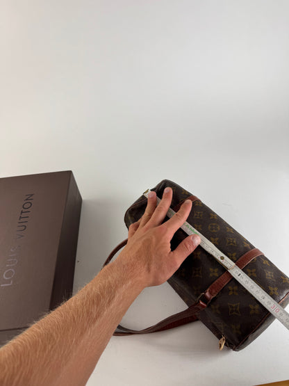 Sac vintage en cuir Louis Vuitton Monogram marron