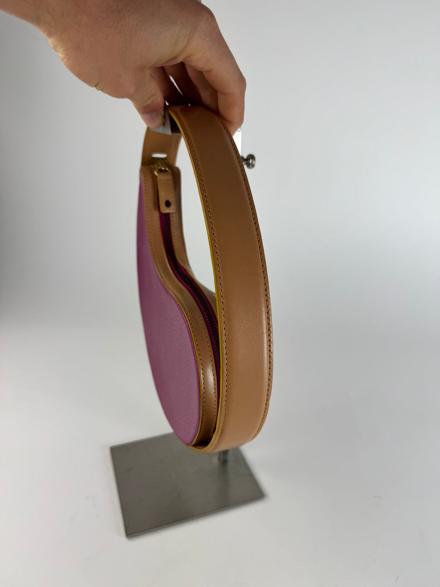 Vintage Etro Abstract Handbag Purple Brown