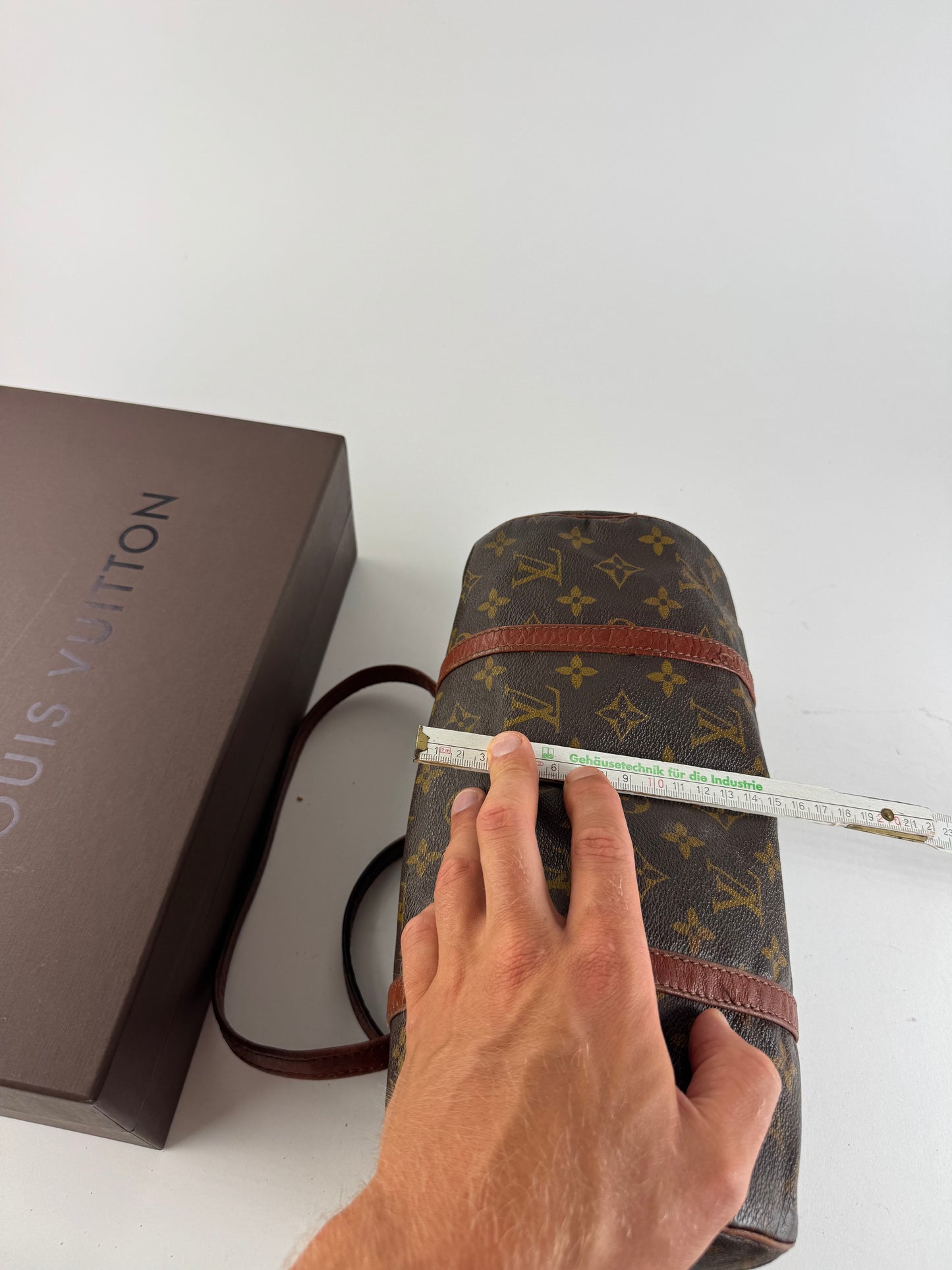 Sac vintage en cuir Louis Vuitton Monogram marron