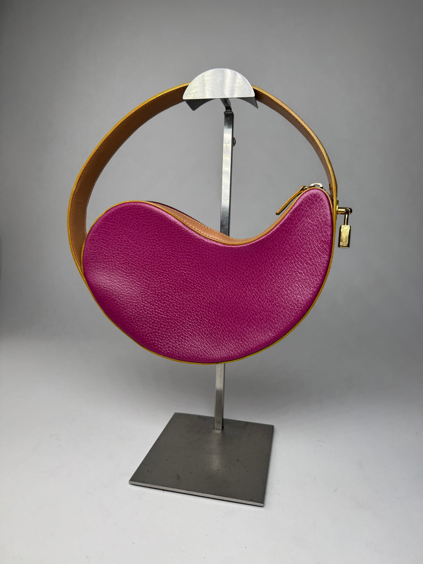 Vintage Etro Abstract Handbag Purple Brown