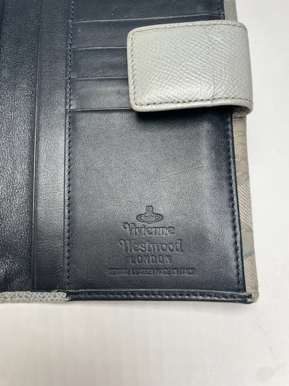 Vintage Vivienne Westwood Abstract Wallet Grey Blue