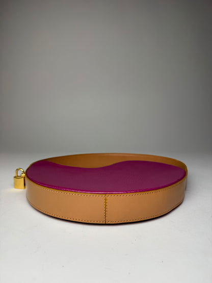 Vintage Etro Abstract Handbag Purple Brown