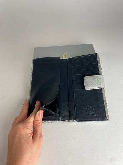 Vintage Vivienne Westwood Abstract Wallet Grey Blue
