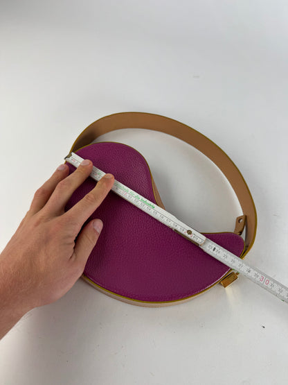 Vintage Etro Abstract Handbag Purple Brown