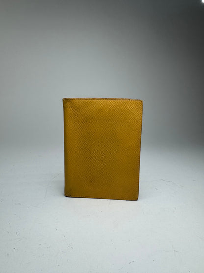 Vintage Hermes Leather Cardholder Yellow