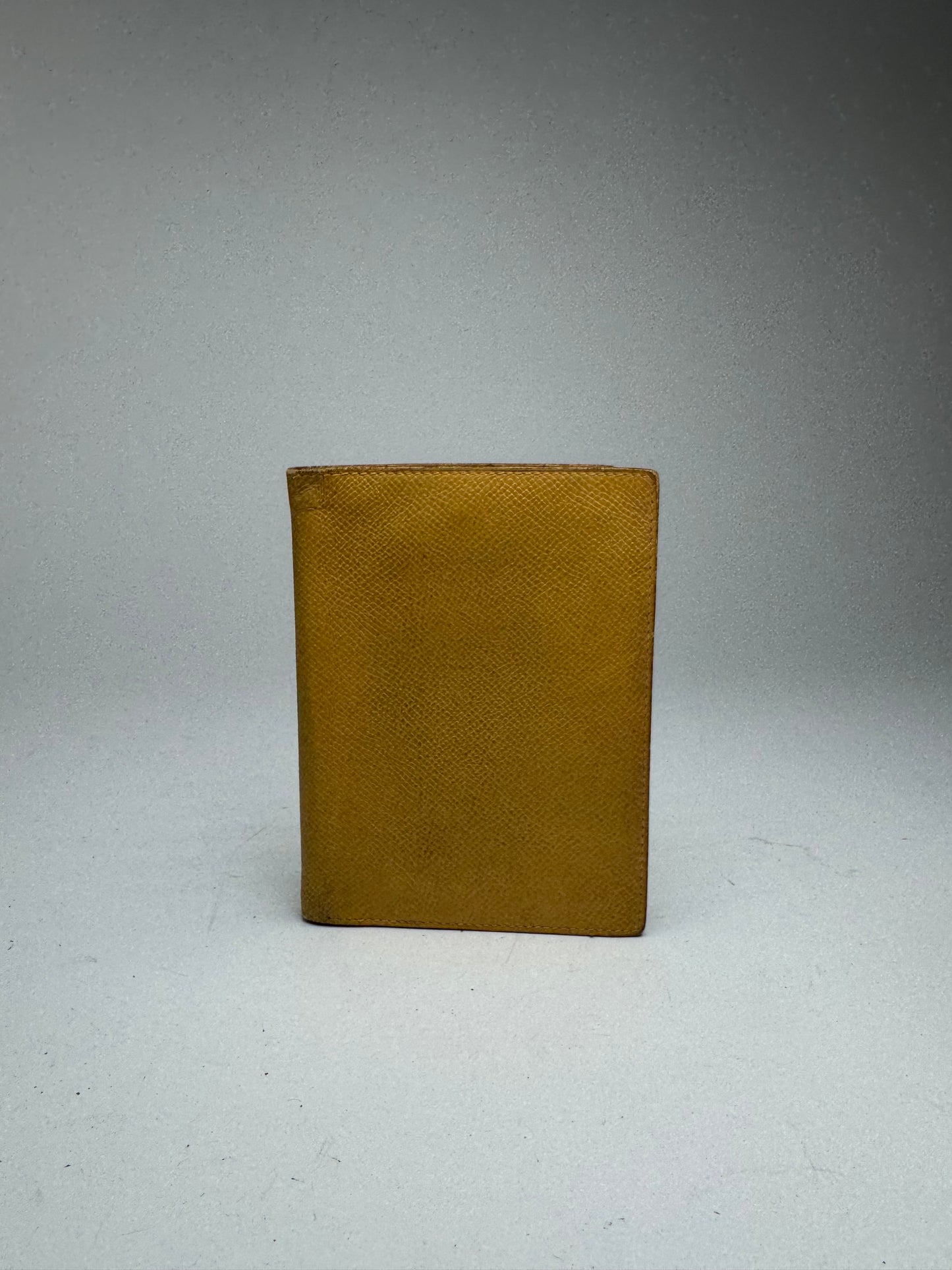 Vintage Hermes Leather Cardholder Yellow