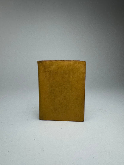 Vintage Hermes Leather Cardholder Yellow