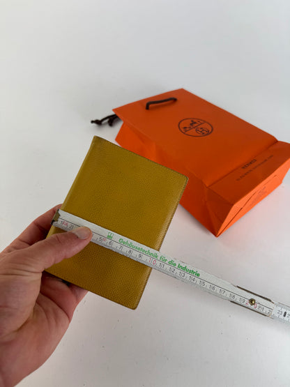 Vintage Hermes Leather Cardholder Yellow