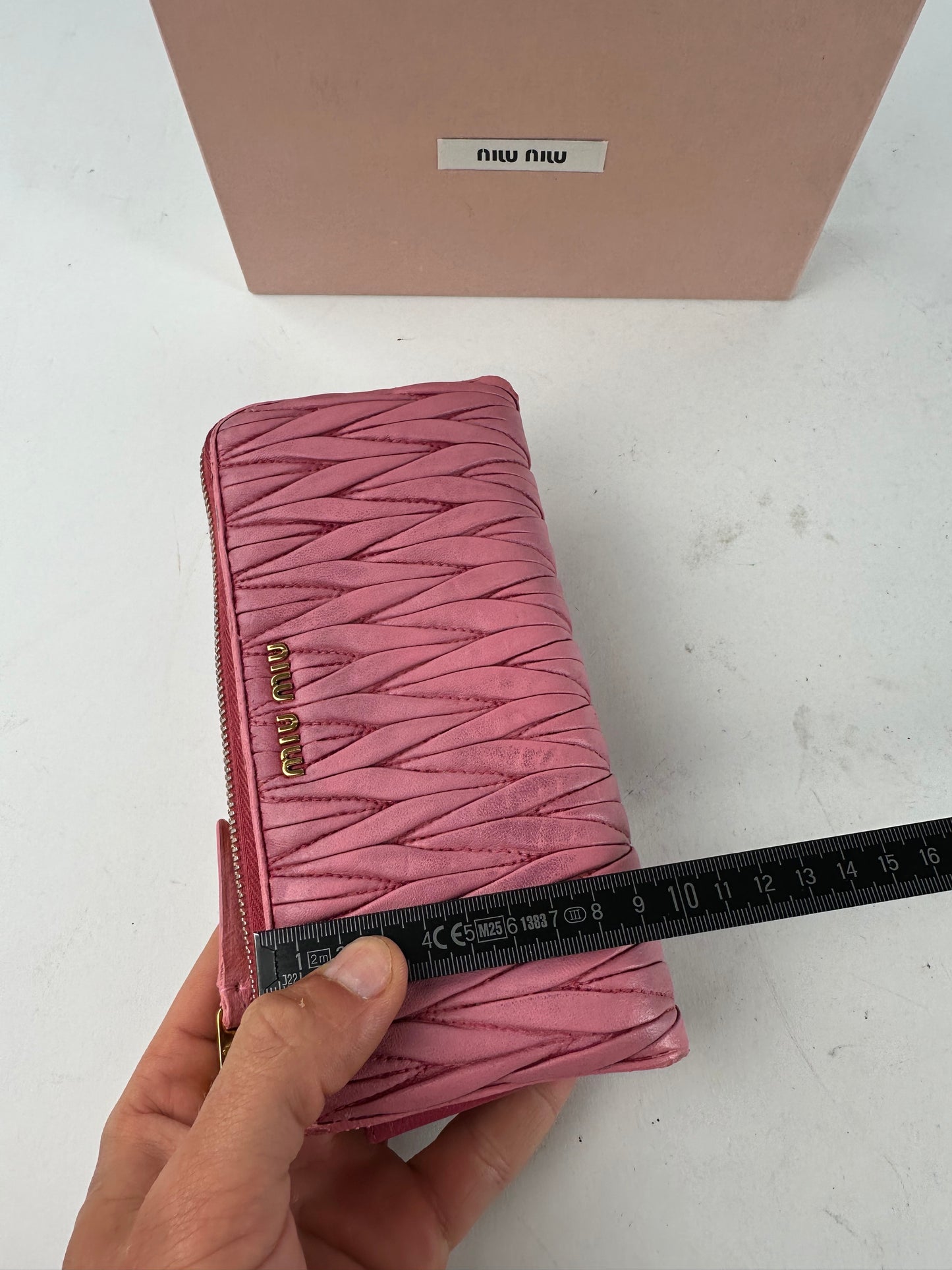 Vintage Miu Miu Quilted Wallet Pink