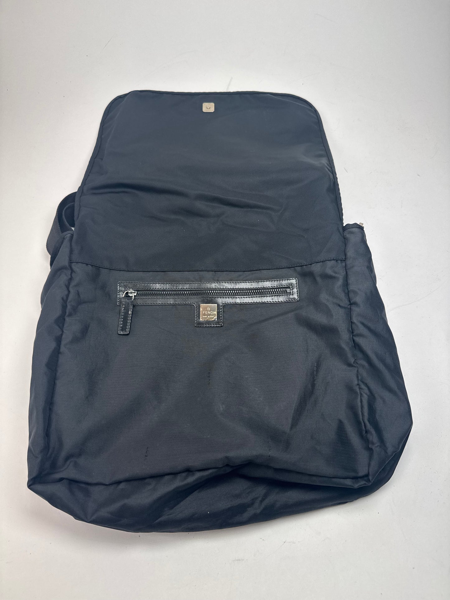 Vintage Fendi 2 Way Polyester Bag black