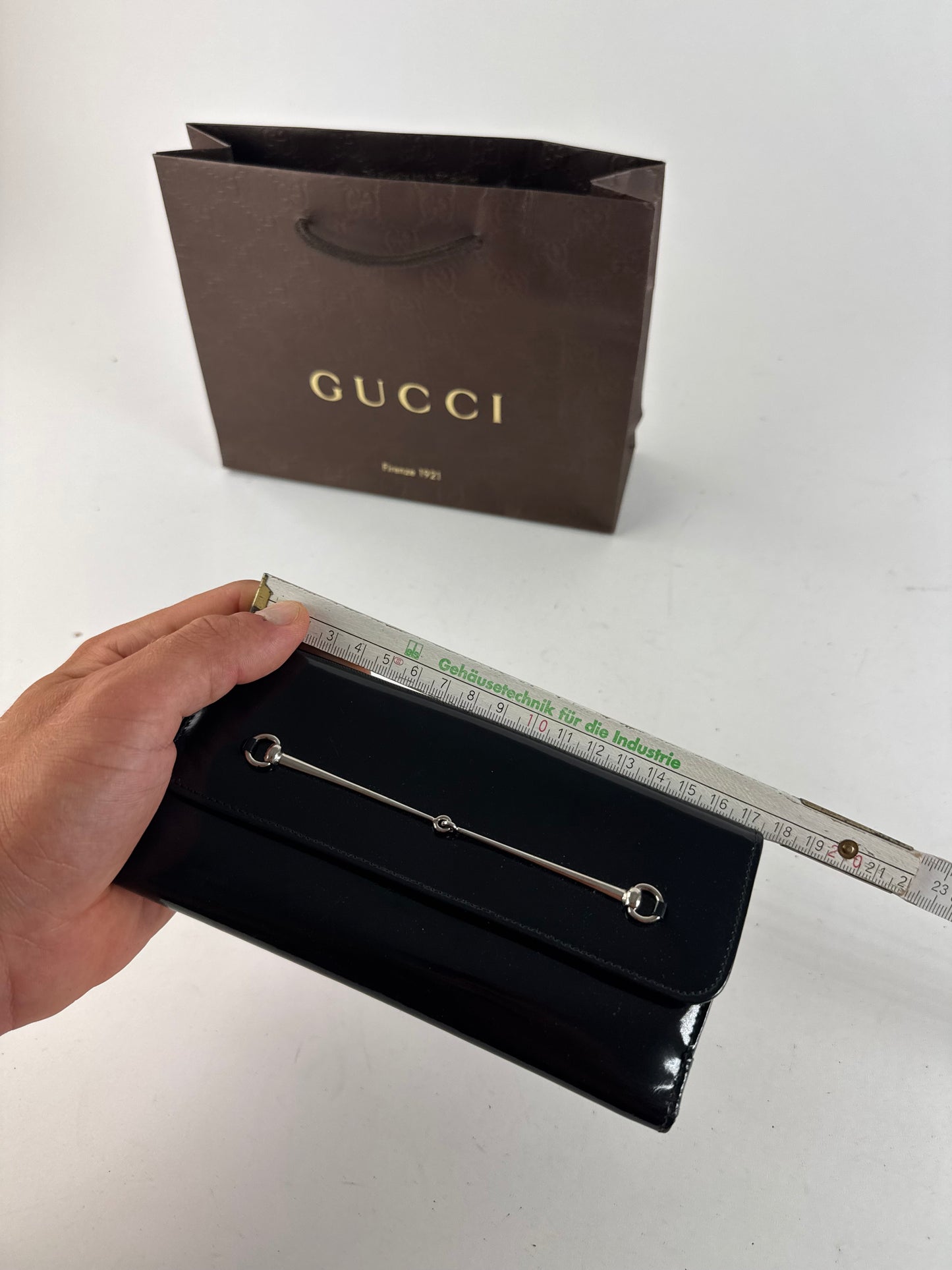 Vintage Gucci Patent Leather Wallet black