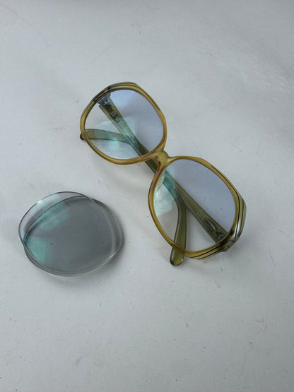 Vintage Dior Sunglasses Yellow Blue