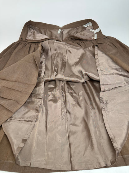 Vintage Dior Wool Skirt Brown M