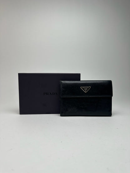 Vintage Prada Leather Wallet Black