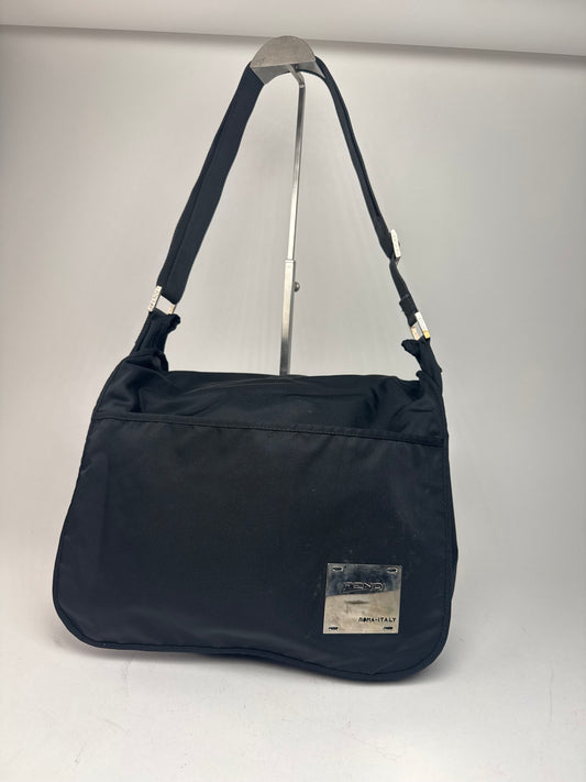 Vintage Fendi 2 Way Polyester Bag black