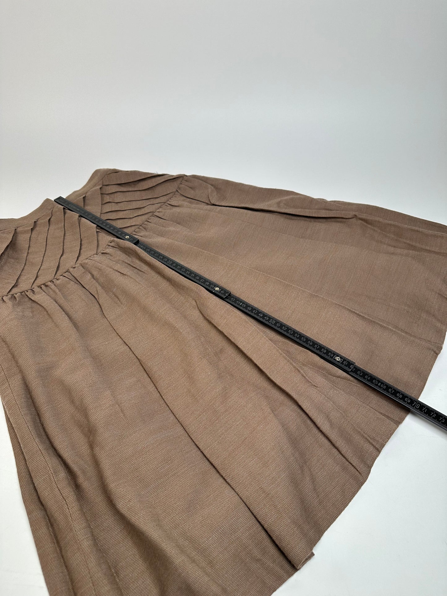 Vintage Dior Wool Skirt Brown M