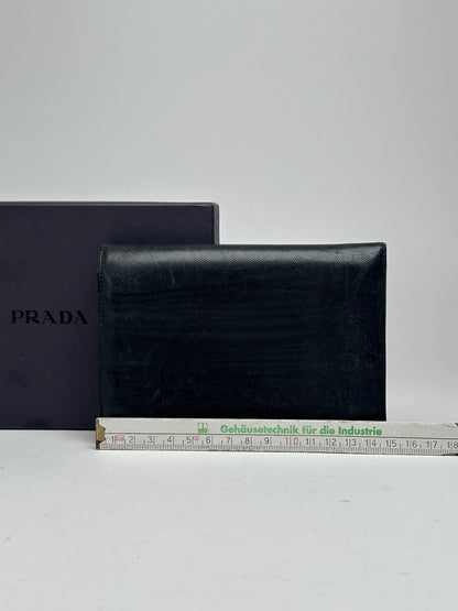 Vintage Prada Leather Wallet Black