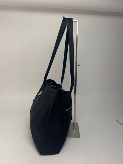 Sac Courreges vintage en cuir et polyester noir