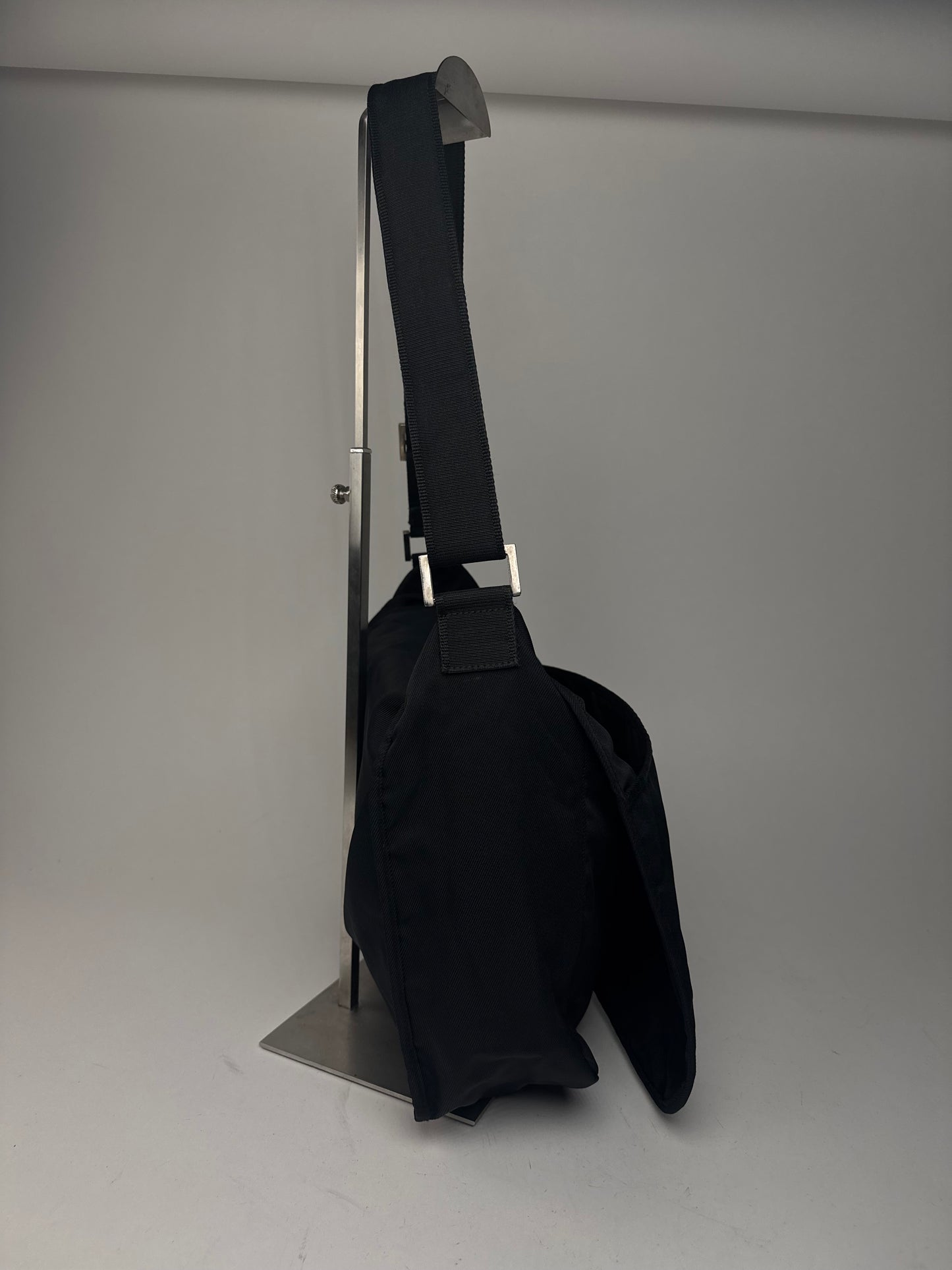 Vintage Fendi 2 Way Polyester Bag black