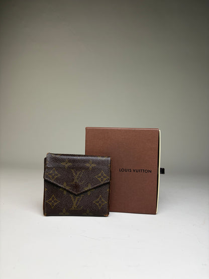 Vintage Louis Vuitton Monogram Canvas Bifold Wallet Brown