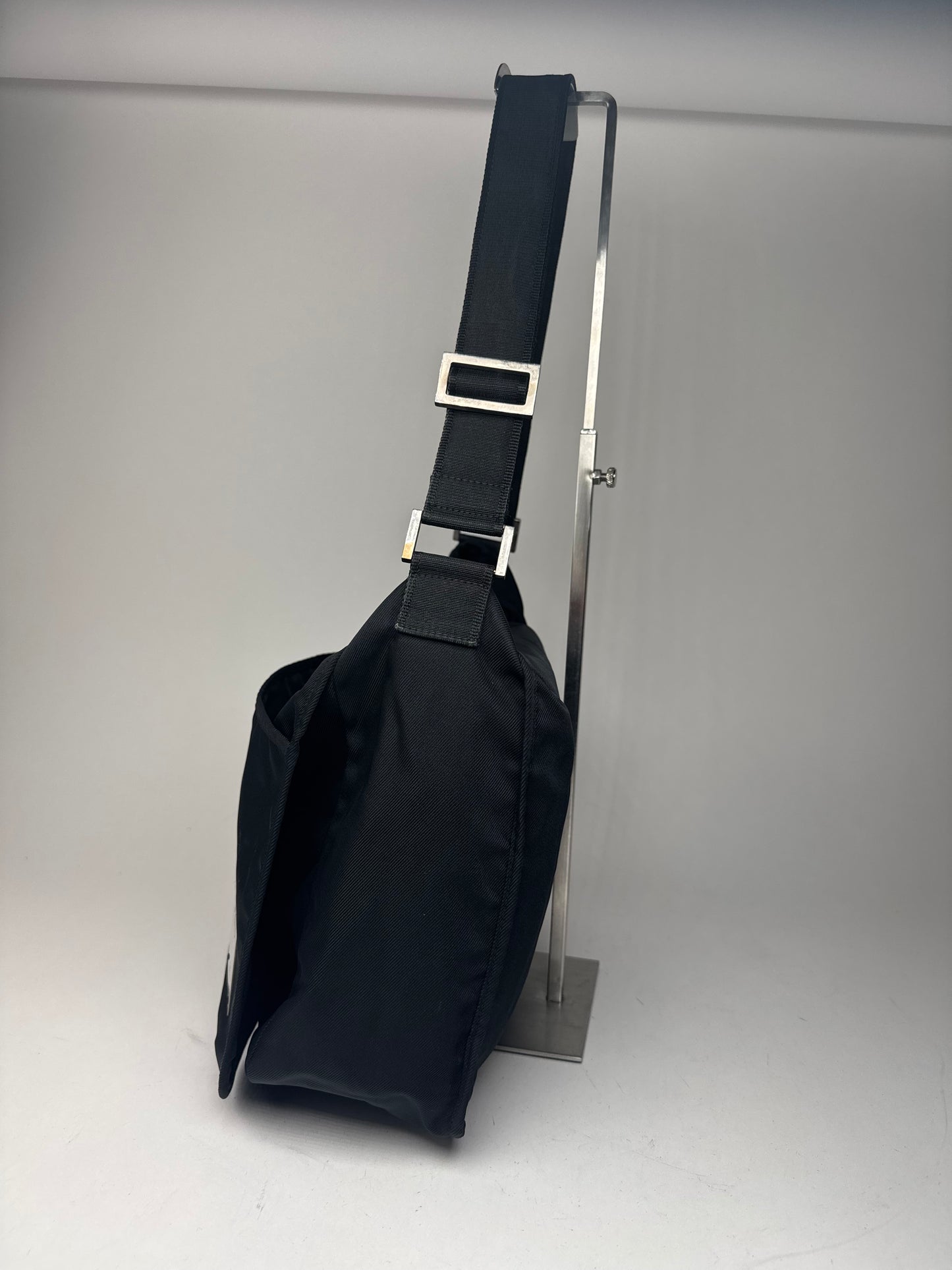 Vintage Fendi 2 Way Polyester Bag black