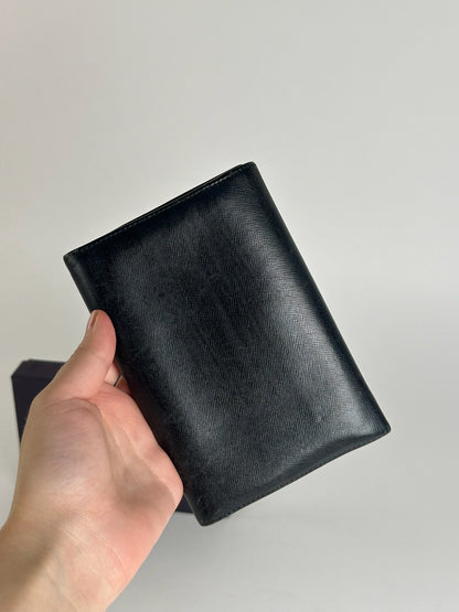 Vintage Prada Leather Wallet Black