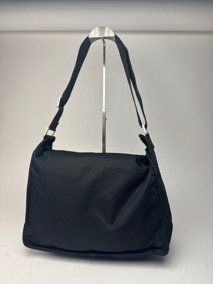 Vintage Fendi 2 Way Polyester Bag black