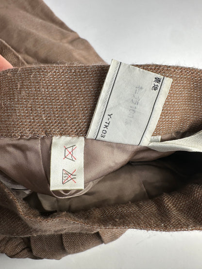 Vintage Dior Wool Skirt Brown M