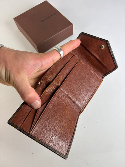 Vintage Louis Vuitton Monogram Canvas Bifold Wallet Brown