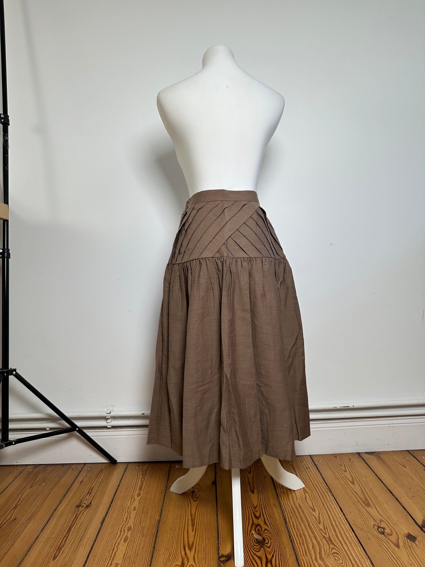Vintage Dior Wool Skirt Brown M