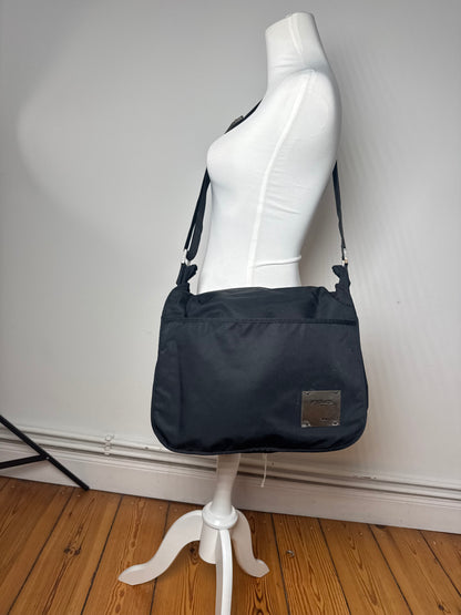 Vintage Fendi 2 Way Polyester Bag black