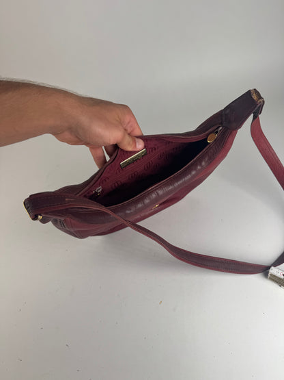 Vintage Cartier Leather shoulder bag burgundy