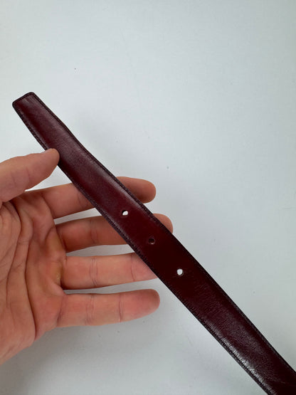 Vintage Gucci Leather Belt Black Purple