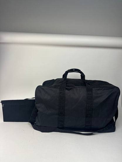 Vintage Fendi Polyester 2Way Duffel Bag Black