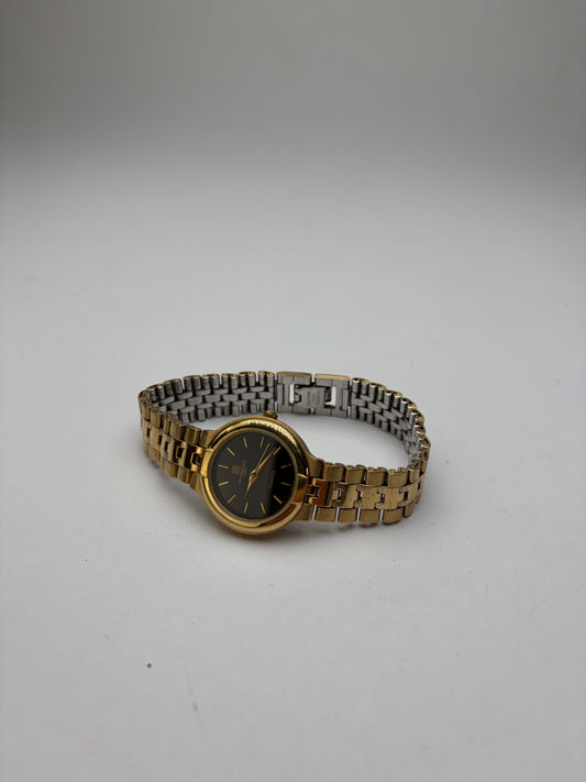 Vintage Givenchy 4G Bracelet Watch Gold Silver Black c. Late 1980s