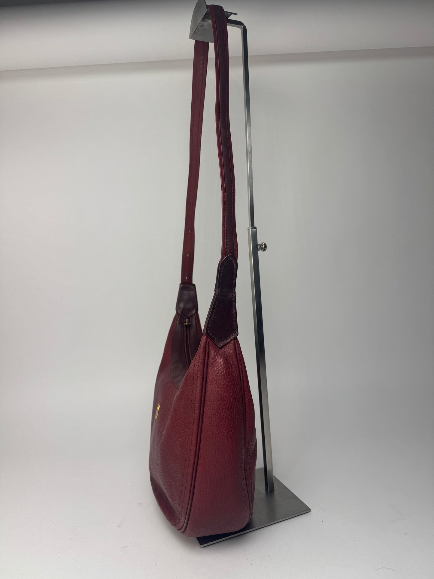 Vintage Cartier Leather shoulder bag burgundy