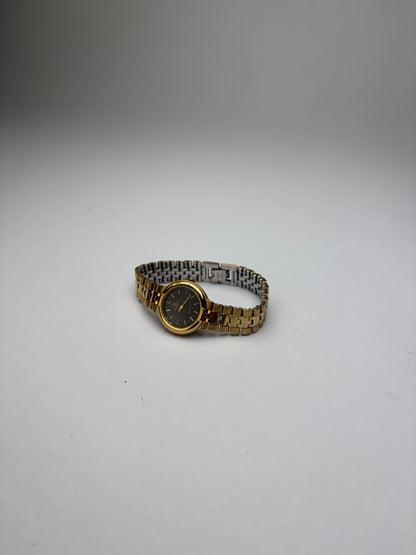 Vintage Givenchy 4G Bracelet Watch Gold Silver Black c. Late 1980s