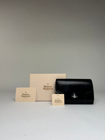 Vintage Vivienne Westwood Leather Bifold Wallet Black