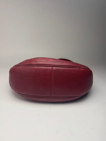 Vintage Cartier Leather shoulder bag burgundy