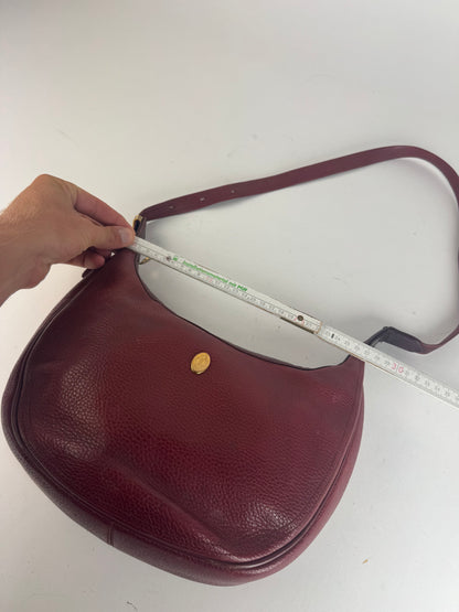 Vintage Cartier Leather shoulder bag burgundy