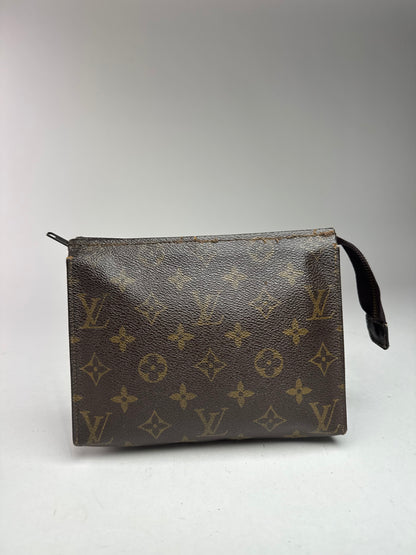 Vintage Louis Vuitton Monogram Leather Clutch brown